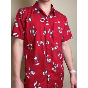 Men’s Disney Button Up Shirt
